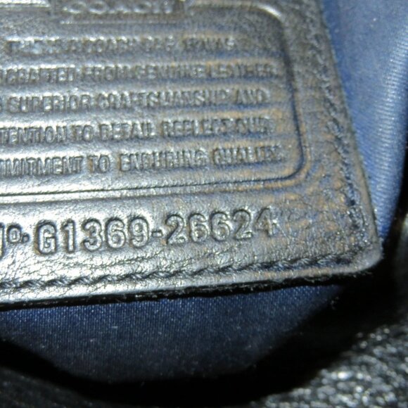 Coach 2013 Sadie Madison Black Leather Turnlock Flap Crossbody Bag 26624 - Picture 6 of 11